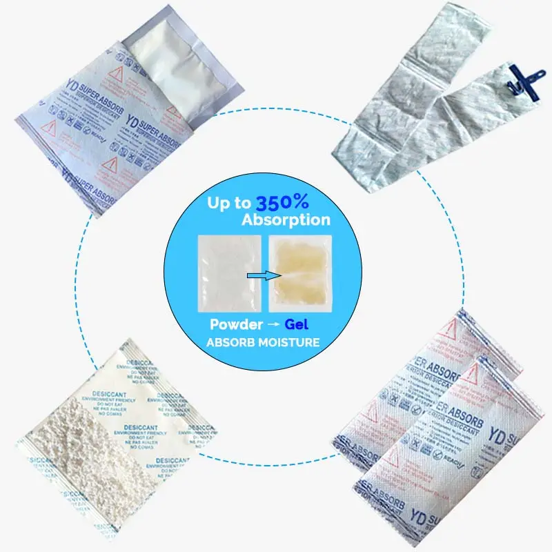 High absorption calcium chloride desiccant pack